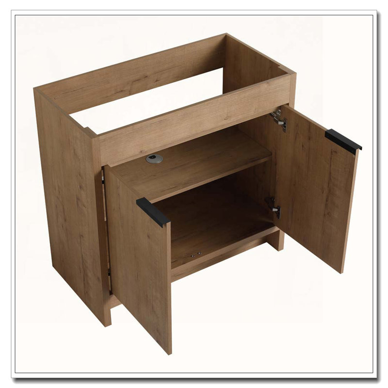 Freestanding Bathroom Vanity With Soft Close Cabinet Doors Without Sink