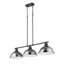 Luminaire suspendu linéaire 3 lumières Laramy-107150106-107150120