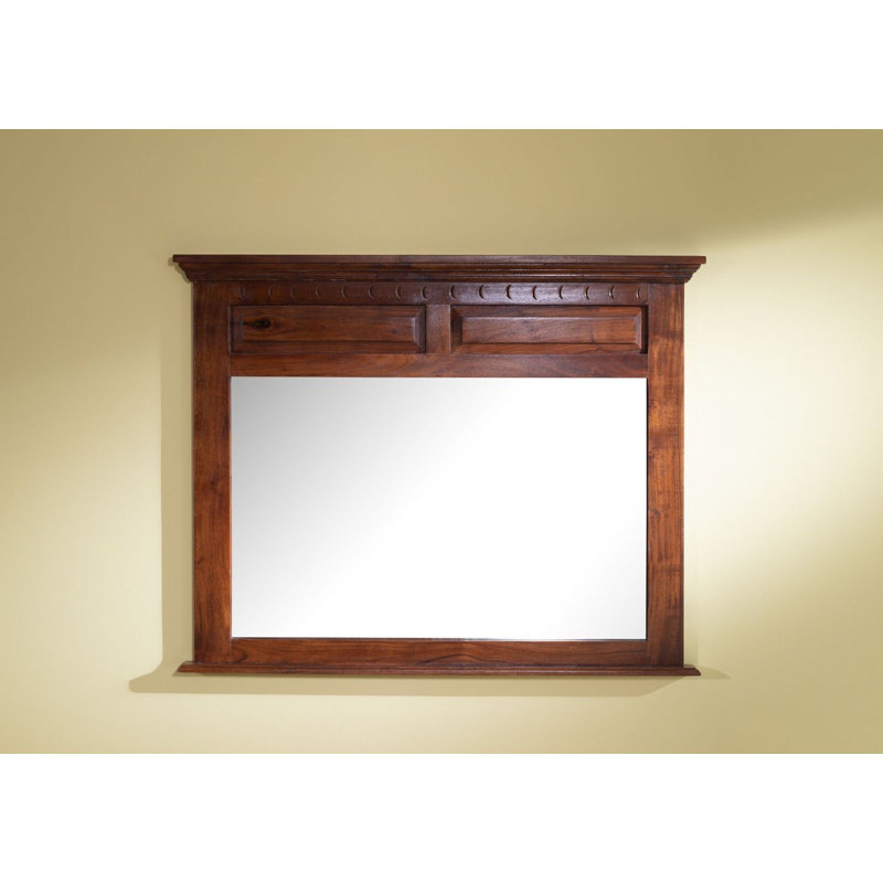 Oxford Wood Wall Mirror, Nougat
