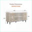Buffet Buffet | Blanc | Rangement en bois de sapin massif | Tablettes incluses | Blanc
