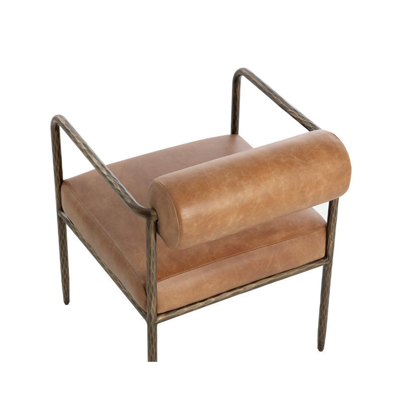 Leather Arm Chair, Brown