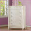 Commodes | Commode 5 tiroirs en bois à motif floral traditionnel - Ivoire | Bois | Ivoire