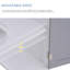 Armoire de meuble-lavabo sur pied Demetrick
