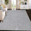 Tapis de couloir 2 x 6 - antidérapant, à poils courts, résistant aux taches, lavable, tapis de couloir uni pour cuisine, salle de bain, buanderie, gris foncé