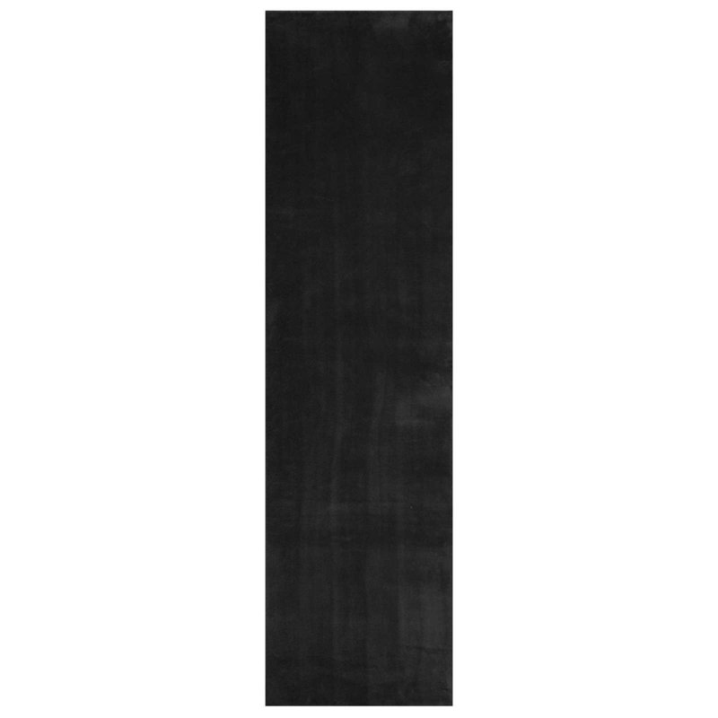 Rectangle cm Area Rug, Black, Runner 80cm x 500cm
