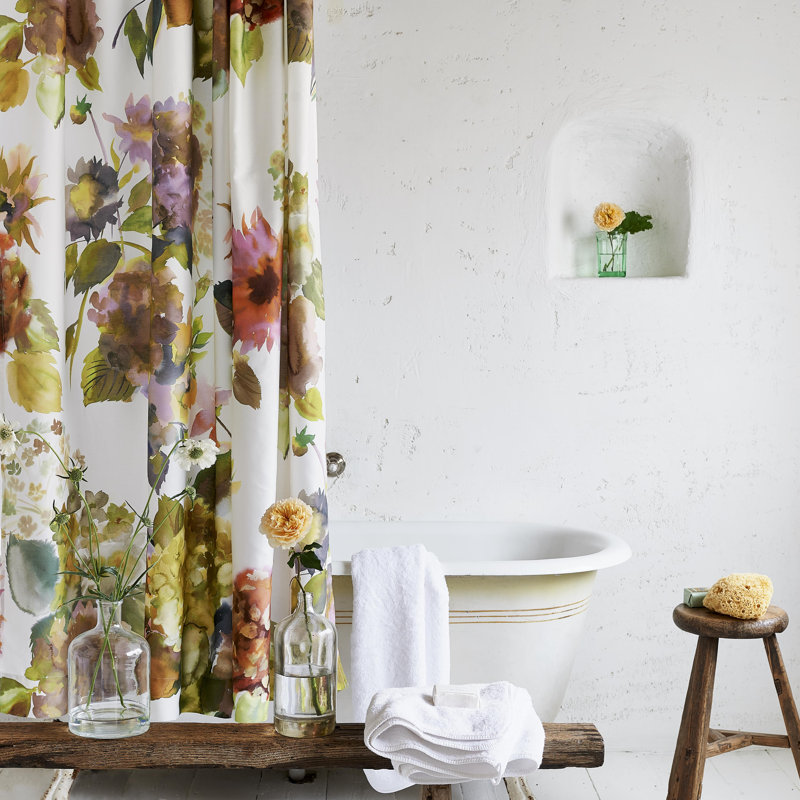 Palace Flower Shower Curtain, 72" H x 72" W