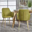 Fauteuil Mid-Century moderne rembourré - vert, ensemble de 2-129465282-129465281