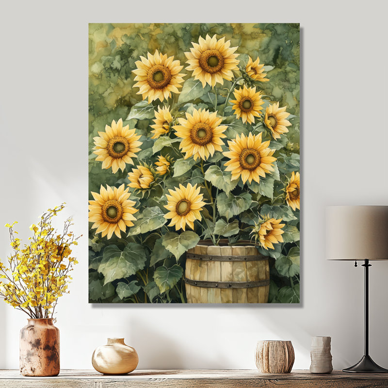 Dorison - impressions murales florales, H 32 po x l 16 po, Toile tendue, Ne s’applique pas
