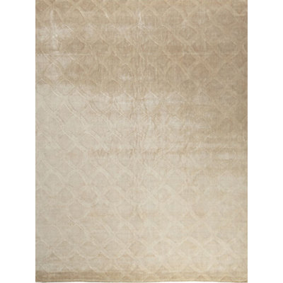 Smooch Hand Loomed Geometric Area Rug in Light Beige