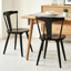 Chaise en bois massif Brannagh avec dossier en forme de Y de 19,3 po de largeur et de style scandinave moderne-836481055
