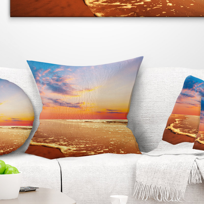 Coussin Seashore, 16 po x 1 po, Carré
