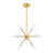 Xiang 8 - Light Brushed Gold Sputnik Pendant