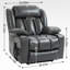 Fauteuil inclinable à double moteur à position infinie jusqu'à 350 LBS Leatherair