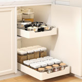 Pull Out Cabinet Organizer With Fixed Nano Adhesive Sheet, Does Not Hurt The Cabinet, Kitchen Drawer Shelf For Under Sink, Bathroom Sliding Cabinet, Wall Cabinet Home Storage,20.8" D