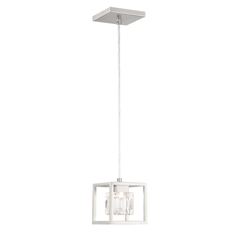Elsebet 1 - Light Brushed Nickel LED Single Pendant