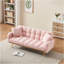 Canapé-lit 69 pouces rose avec canapé-lit réglable pour petit salon et chambre à coucher-932830592
