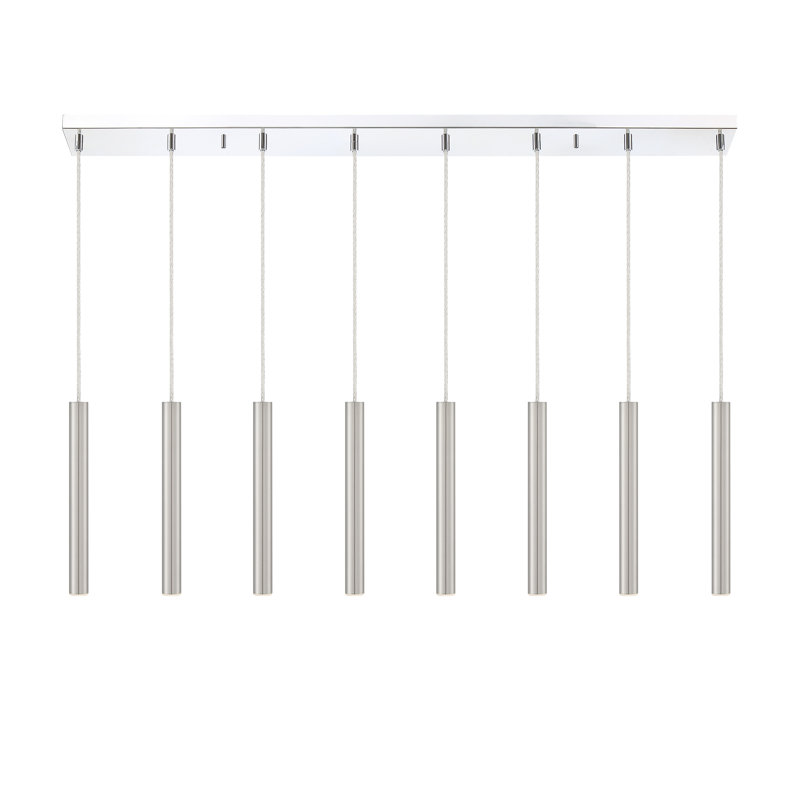 Bowning 8 - Light Kitchen Island Pendant, Stain Nickel