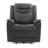 Evitts 35" W Top Grain Leather Heated Massage Glider Dual-Power Recliner-1728220524