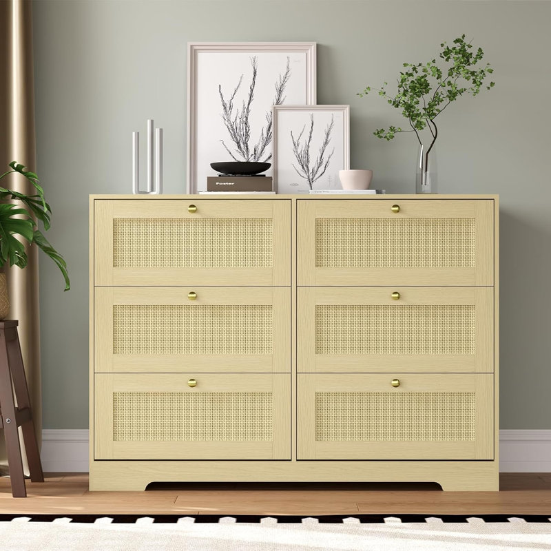 Commode en rotin 8 tiroirs