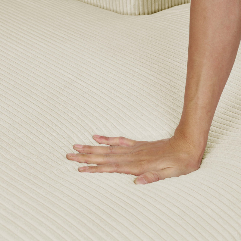 Canapé modulaire 3 pièces en velours côtelé 3 pièces, Velours côtelé crème