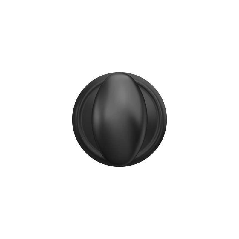 Siena Single Dummy Door Knob, Matte Black