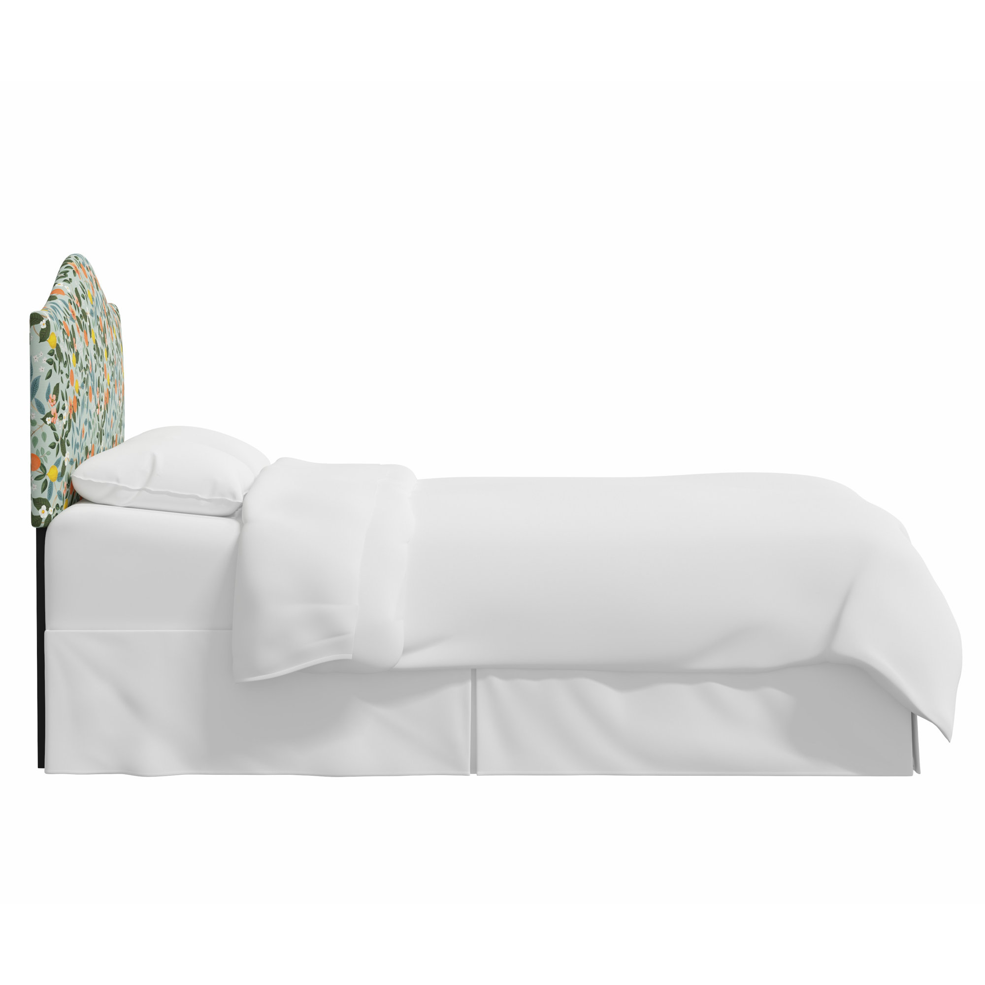 Rifle Paper Co. x Cloth & Company Mayfair Headboard, Rpc Citrus Grove Mint Linen, Queen