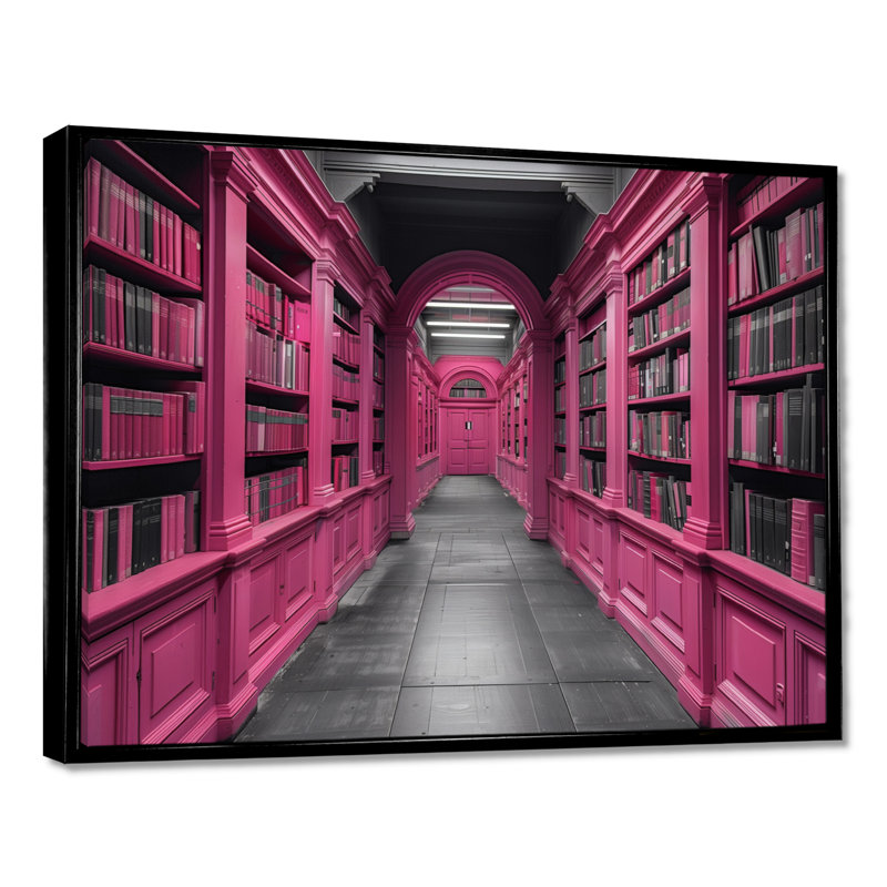 Baringer - Bibliothèques, art mural, Cadre flottant noir, H 12 po x l 20 po