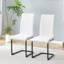 Chaise en porte-à-faux rembourrée en similicuir Modern-39845839-39845833