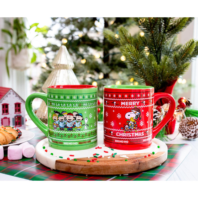 36 Bulk Assorted Style Ceramic Holiday Mugs With Christmas Sayings - at 