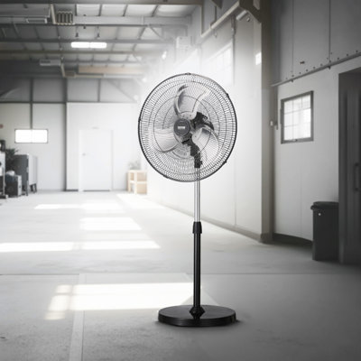 Ventilateur oscillant industriel à 3 vitesses avec hauteur réglable