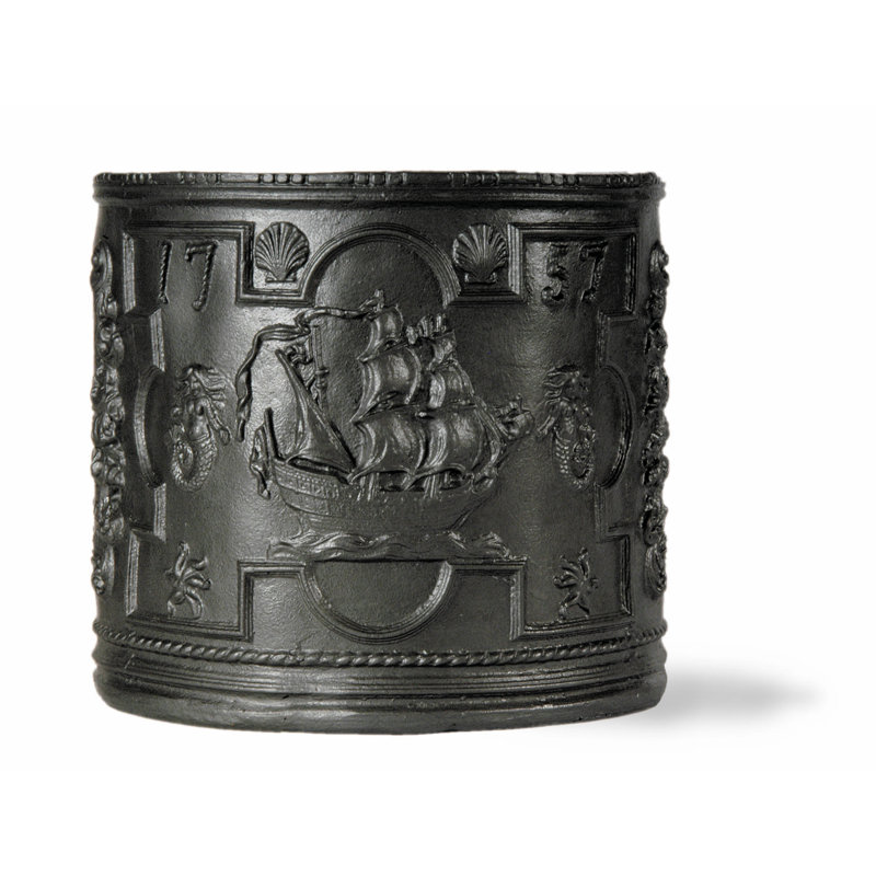 Herrod Fiberglass Cachepot, Faux Lead
