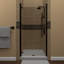 Porte de douche à charnière semi-sans cadre 30" x 73" oscillant MP-42572269-42572268