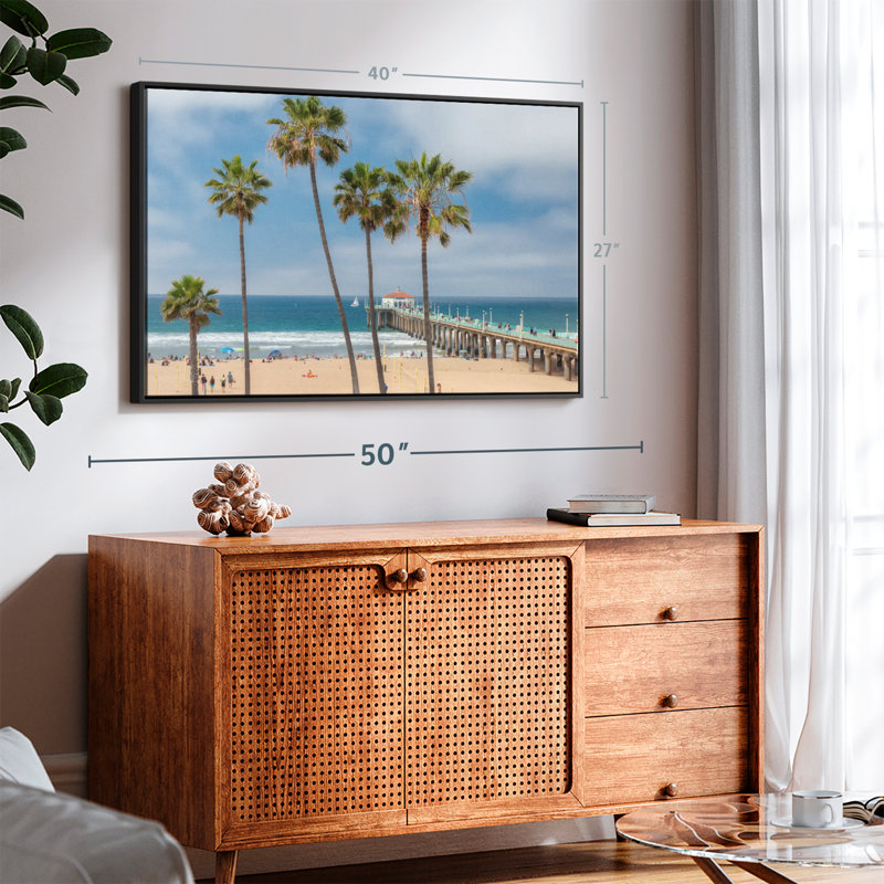 Plage «Summer In Manhattan Beach Wall Art», H 27 po x l 40 po