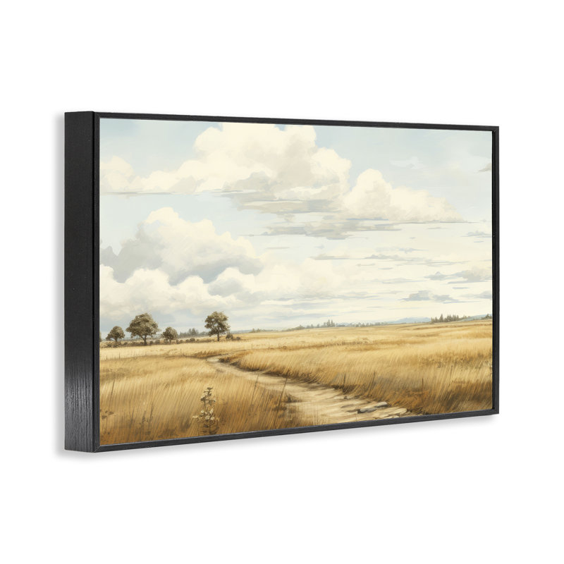 Chemin à travers une vaste prairie, estampe numérique, design par LSR Creative Studio, H 12 po x l 18 po
