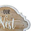 Signe en bois «NEST»