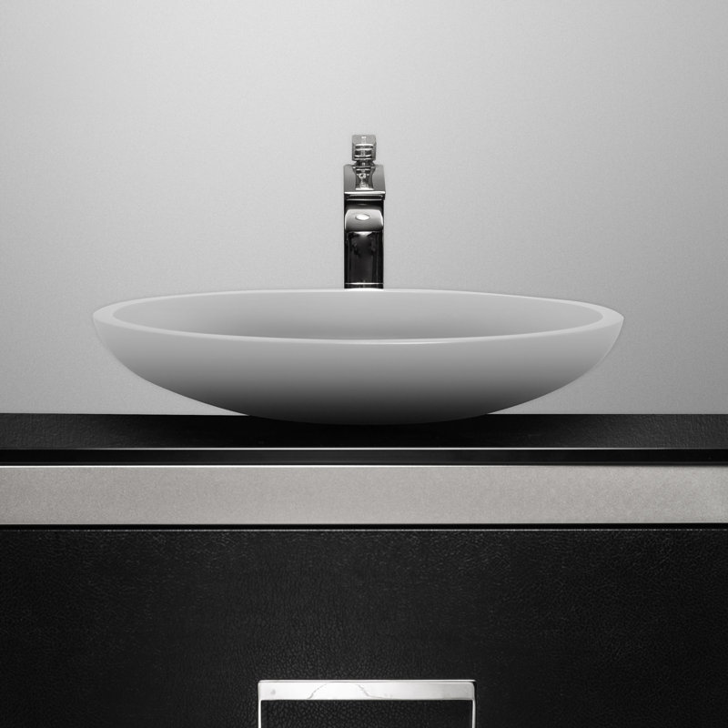 Vetro Freddo 21.3'' L Bathroom Sink, White