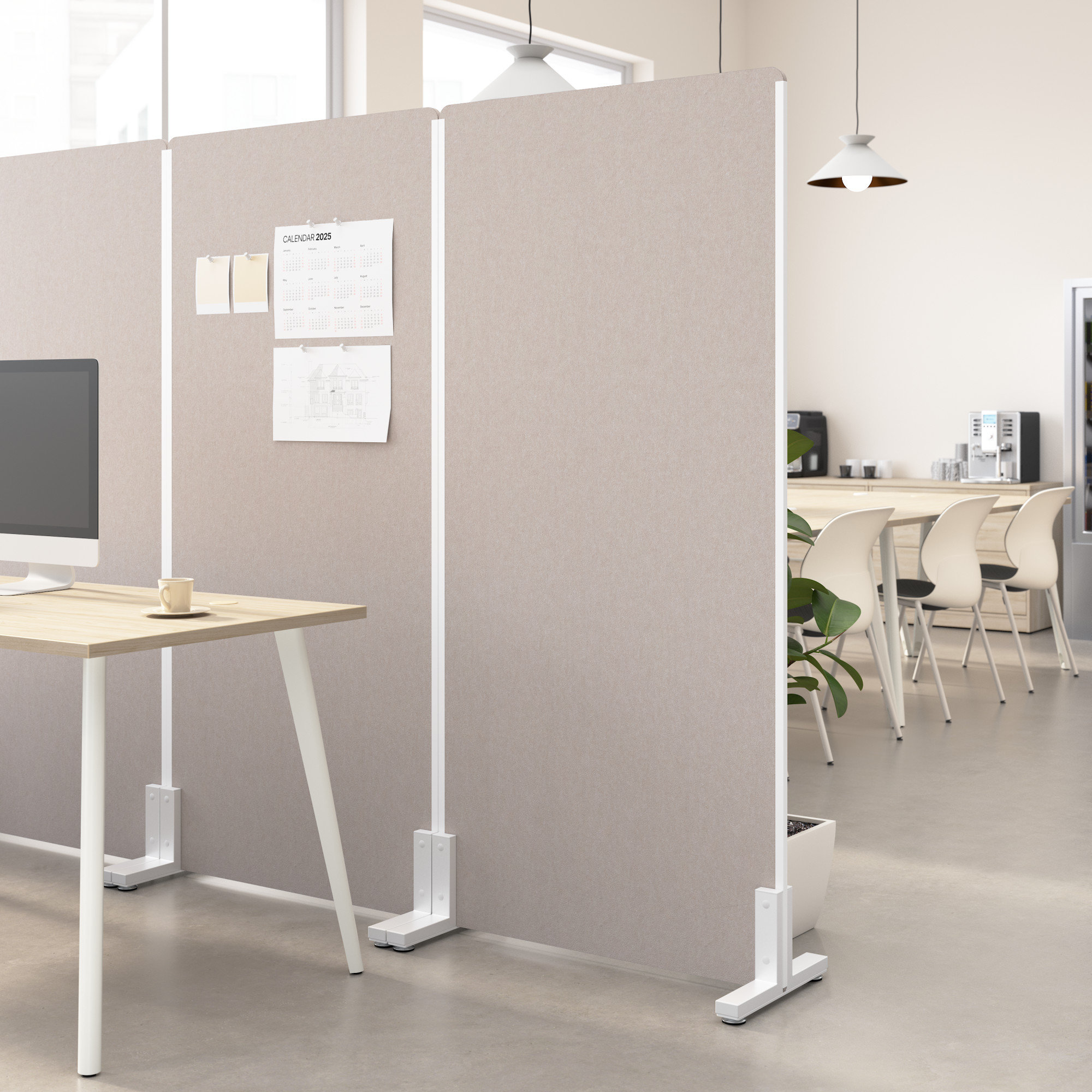 Bush Business Furniture Freestanding Privacy Screen, Standing Office ...