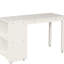 Lit mezzanine simple avec armoire et bureau à roulettes - blanc, stable et fiable-770371953