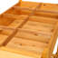 Lit de jardin surélevé en bois avec table pliable et espace pour diverses plantes de jardinage plantation côté 8 zones de culture séparées-1670616656