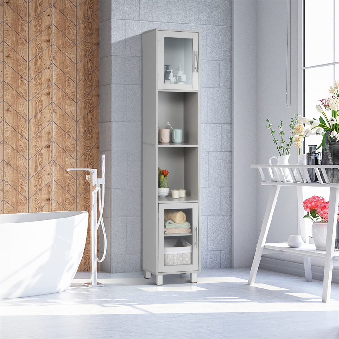 Ardalia Mounting / Installation Required Linen Cabinet