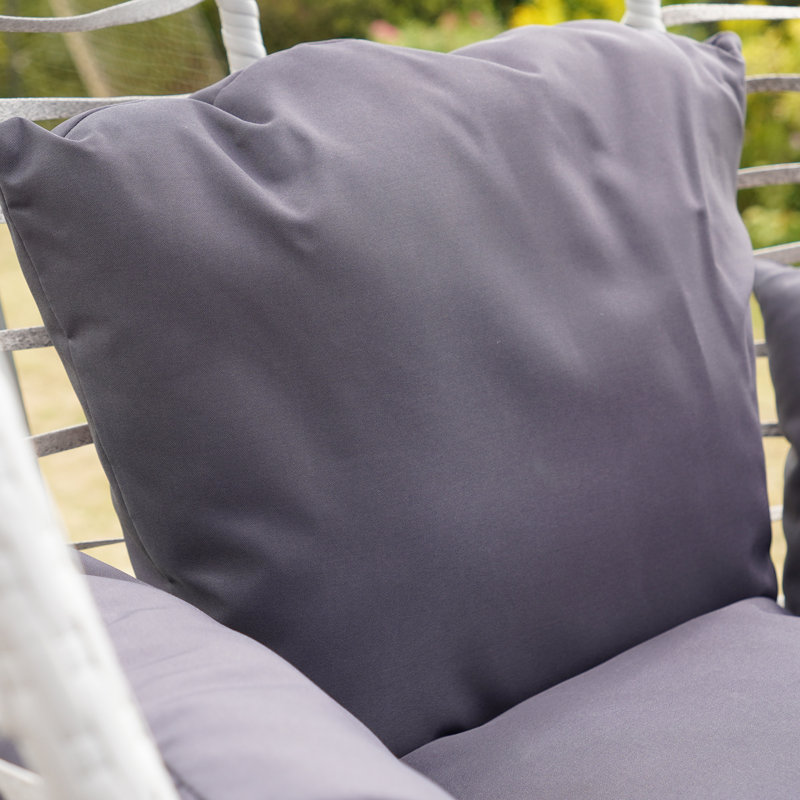 Wilton Hanging Swing Single Egg Pod Chair, Dark Grey