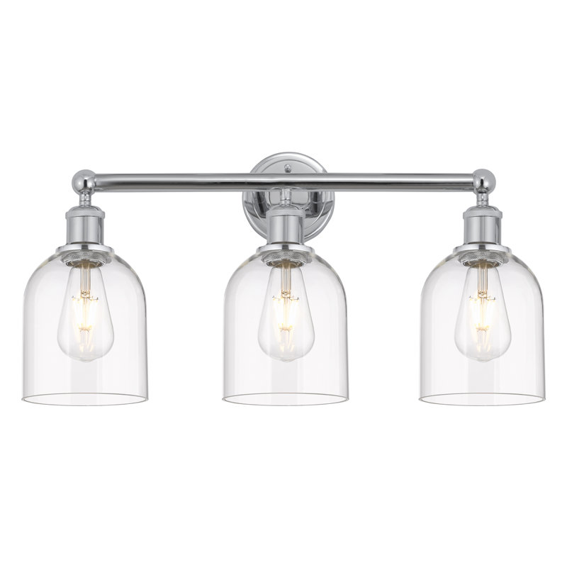 Allysson 3 - Light Dimmable Vanity Light, Clear, Polished Chrome