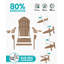 Ensemble de chaises pliantes pour 4 personnes Adirondack-1375324145