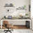 78.7" Extra Long 2-Person Computer Desk, Double Workstation For Home Office, Modern Collaborative Desk With Heavy-Duty Steel Legs, Oak & White Finish