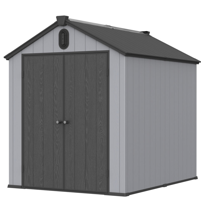 Remise de jardin en plastique 6 * 8Ft - et installation de jardin moderne