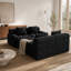 Ensemble de canapé-lit modulaire en forme de U de 135,4 po avec canapé-lit modulaire surdimensionné en forme de U et canapé convertible 4 pièces sans siège avec 2 repose-pieds et 4 coussins pour le salon