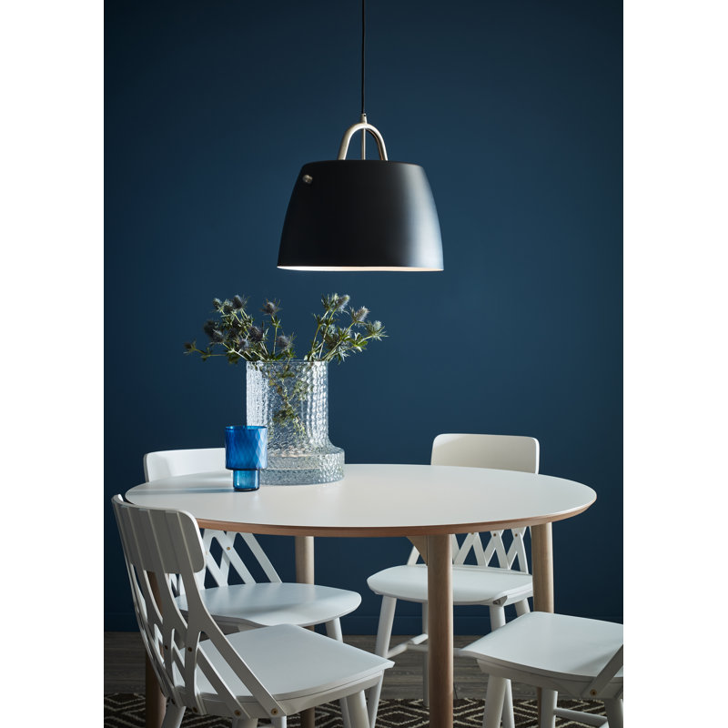 Miranda 1 - Light Dome Pendant, Black/Steel