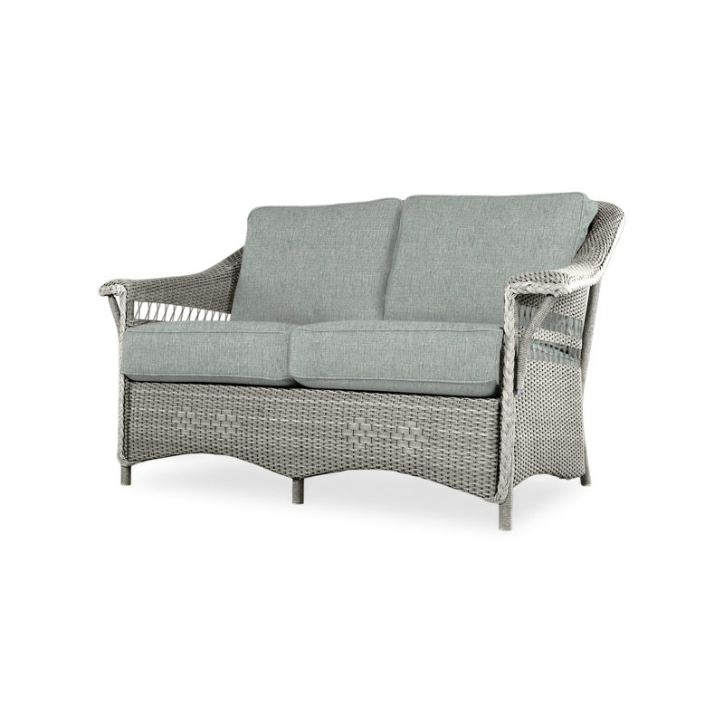 Nantucket Outdoor 2 - Seat Loveseat, Loveboat Mint, Pewter