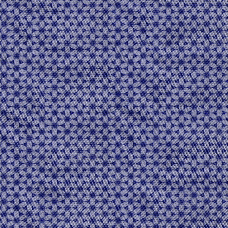 Tapis de zone bleue à motifs, Carré 3 pi