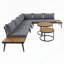 Ensemble de canapé modulaire d'extérieur avec tables polyvalentes et coussins confortables pour divers espaces-615806384